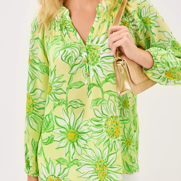 NWT Lilly Pulitzer Elsa Silk Top Sz XXL - Picture 2 of 6